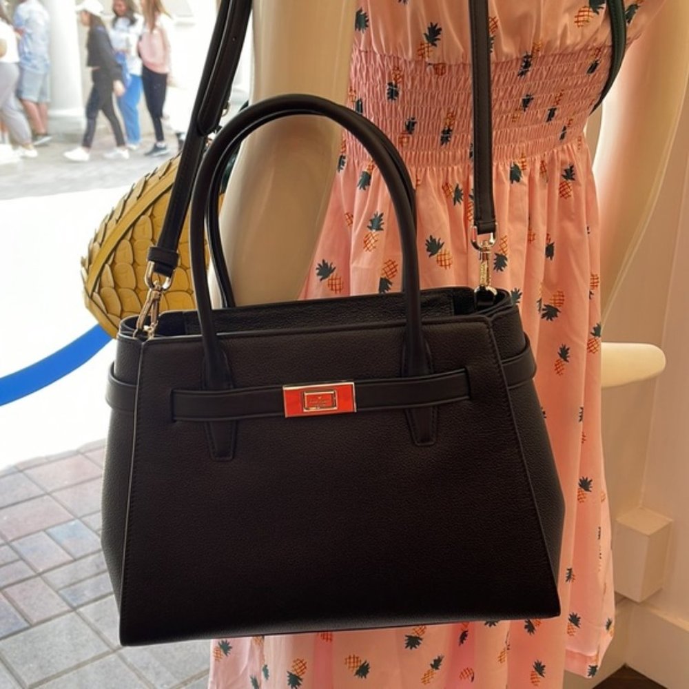 Kate Spade Lucia Medium Satchel Black - Picture 15 of 16